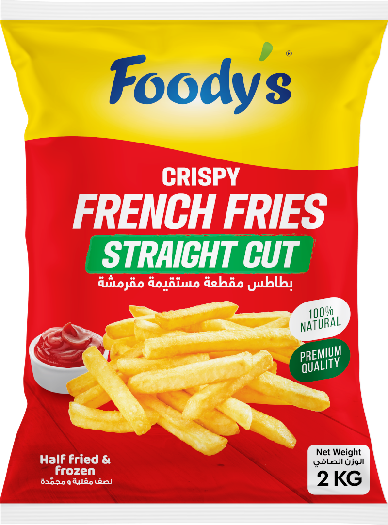 Foodys French Fries Straight Cut 2kg
